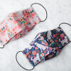 JINDO DOG FLORAL (Blue) Origami Face Mask - Thumbnail Image 3